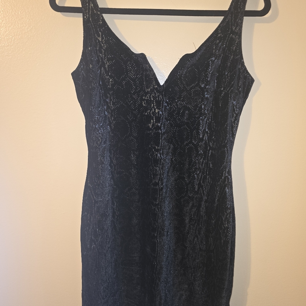 Windsor Black Velvet Dress